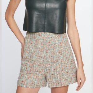 Walter Baker Tweed Serena Rainbow Shorts